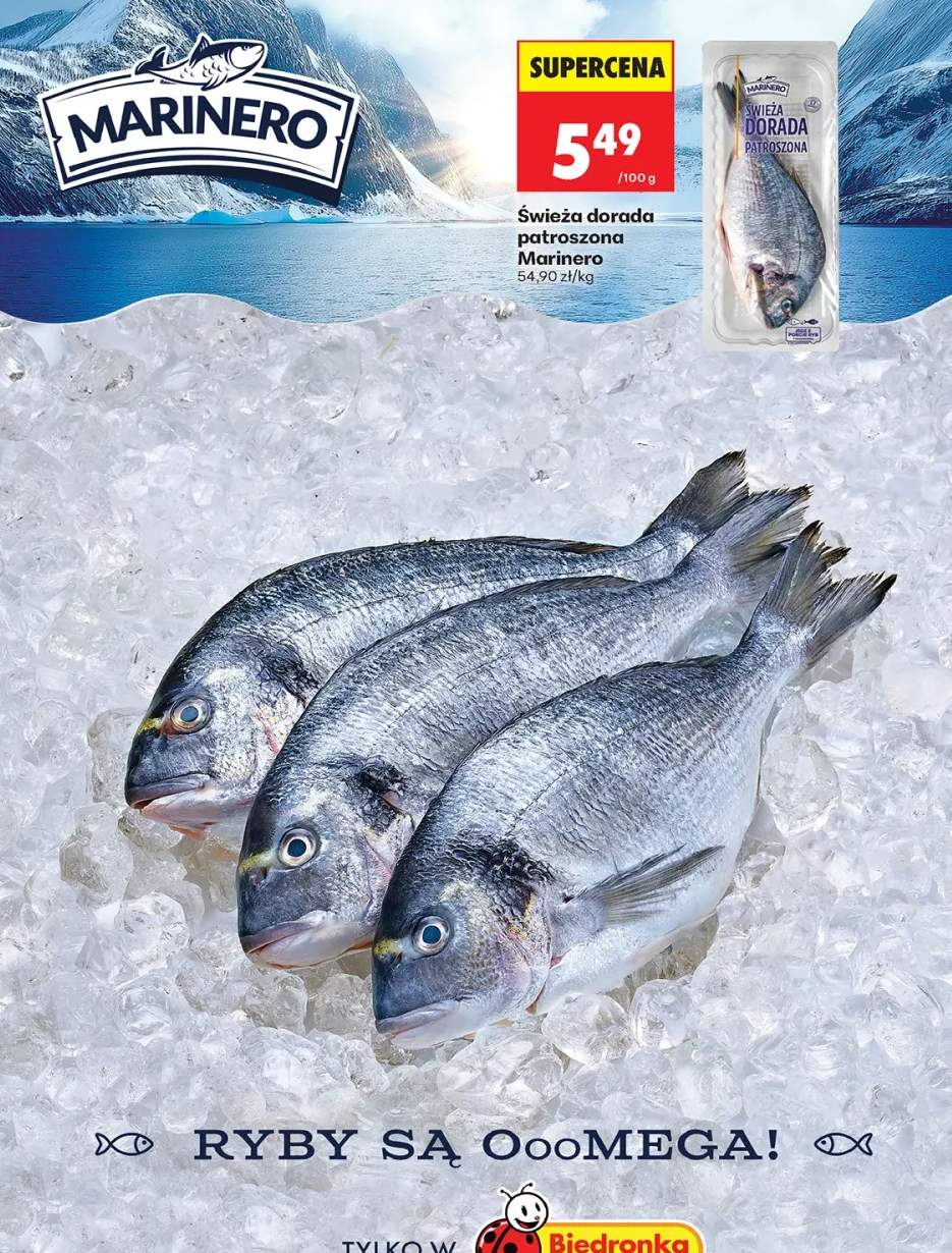 Świeża dorada patroszona Marinero