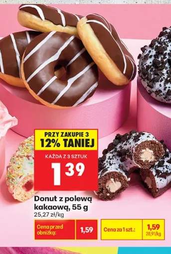 Donut z polewą kakaową