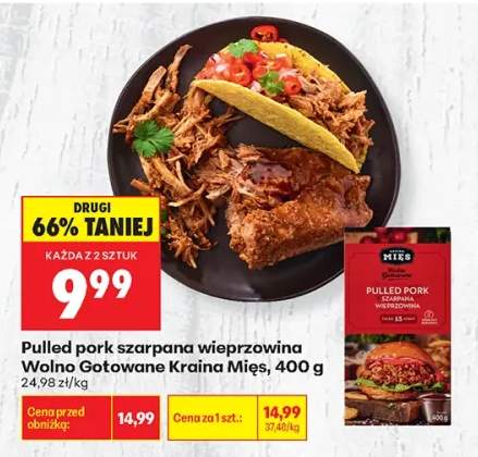 Pulled pork szarpana wieprzowina Wolno Gotowane Kraina Mięs