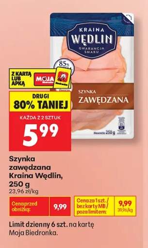 Szynka zawędzana Kraina Wędlin