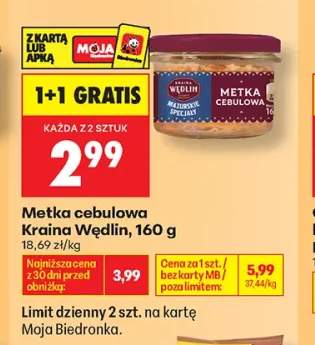 Metka cebulowa Kraina Wędlin