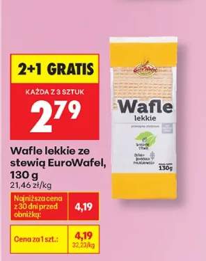 Wafle lekkie ze stewią EuroWafel