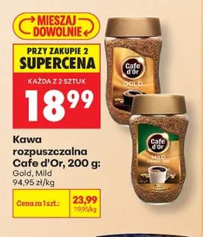 Kawa rozpuszczalna Cafe d'Or Gold +1 wariant
