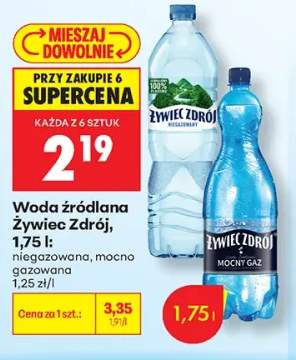 Woda źródlana niegazowana Żywiec Zdrój +1 wariant