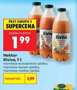 Nektar Riviva marchew-brzoskwinia-jabłko +2 warianty