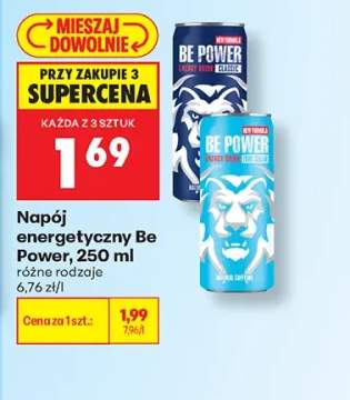 Napój energetyczny Be Power Classic +1 wariant