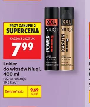 Lakier do włosów Niuqi Power +1 wariant