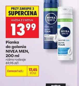 Pianka do golenia Nivea Men Hydrocare +1 wariant