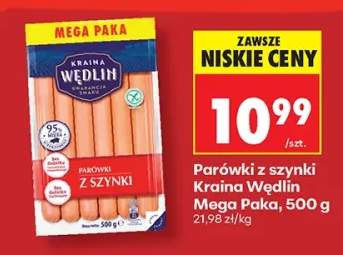 Parówki z szynki Kraina Wędlin Mega Paka