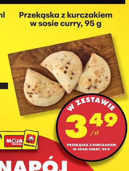 Przekąska z kurczakiem w sosie curry