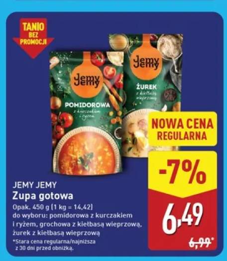 Zupa gotowa pomidorowa z kurczakiem i ryżem Jemy +2 warianty