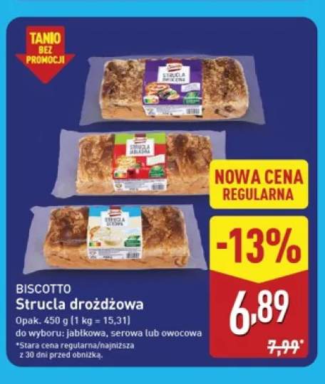 Strucla drożdżowa jabłkowa Biscotto +2 warianty