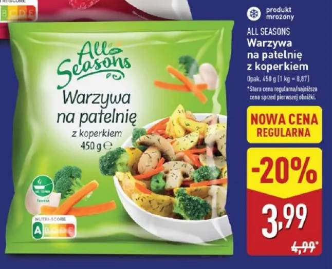 Warzywa na patelnię z koperkiem All Seasons