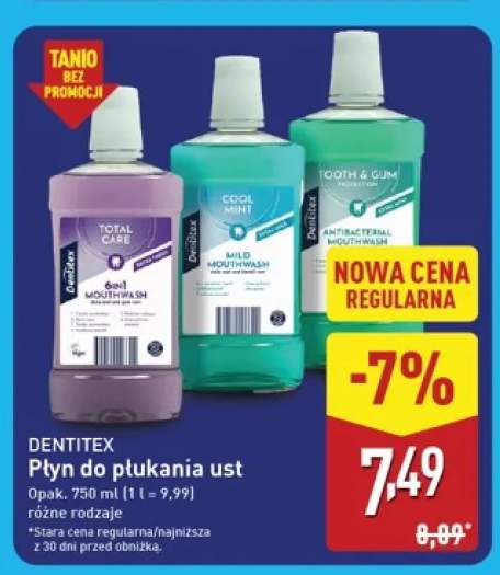 Płyn do płukania ust Total Care Dentitex +2 warianty