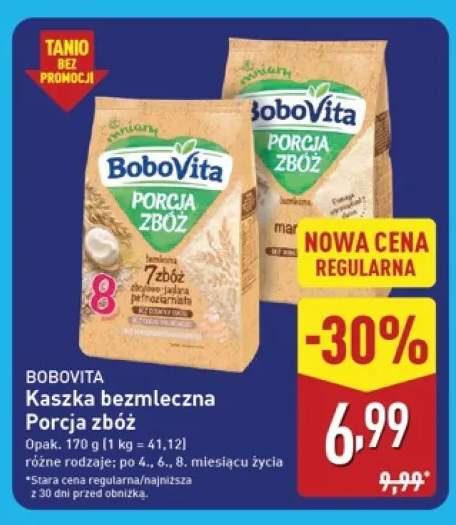 Kaszka bezmleczna Porcja zbóż 7 zbóż zbożowo-jaglana pełnoziarnista BoboVita +1 wariant