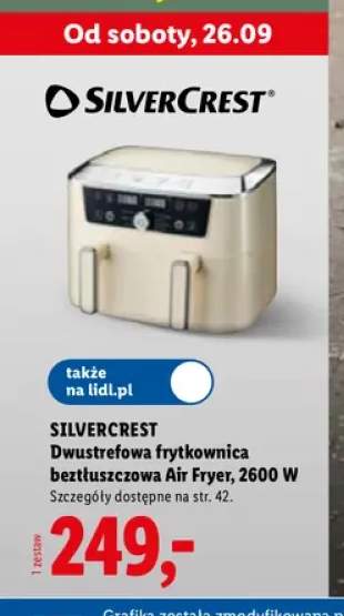 Dwustrefowa frytkownica beztłuszczowa Silvercrest