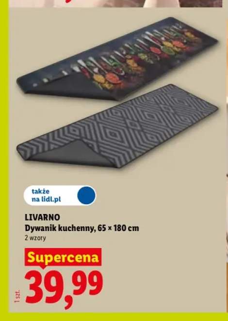 Dywanik kuchenny Livarno 65x180 cm