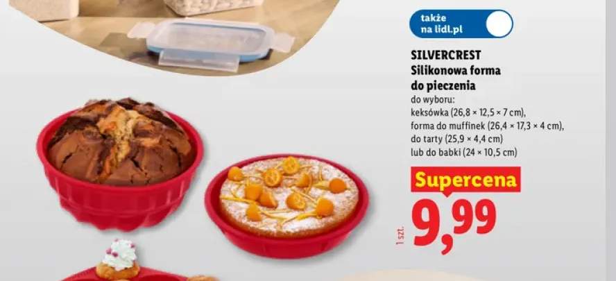 Silikonowa forma do pieczenia keksówka Silvercrest +3 warianty