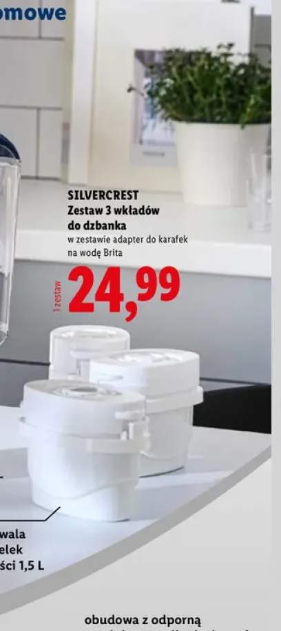 Zestaw 3 wkładów do dzbanka Silvercrest