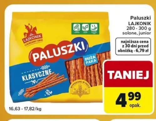 Paluszki Lajkonik solone +1 wariant