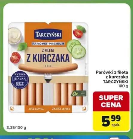 Parówki z fileta z kurczaka Tarczyński