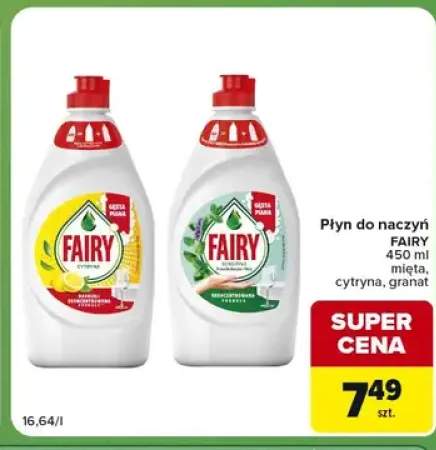 Płyn do naczyń Fairy mięta +2 warianty