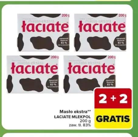 Masło ekstra Łaciate zaw. 83%