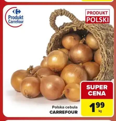 Polska cebula Carrefour