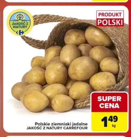 Polskie ziemniaki jadalne Jakość z Natury Carrefour