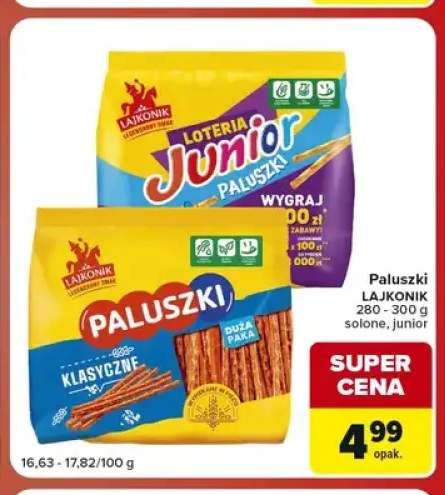 Paluszki Lajkonik solone +1 wariant