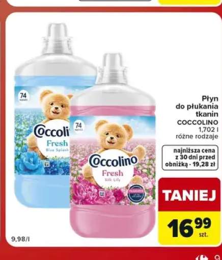 Płyn do płukania tkanin Coccolino