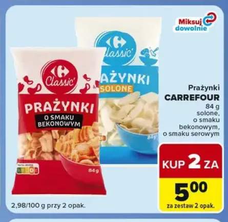 Prażynki solone Carrefour +2 warianty