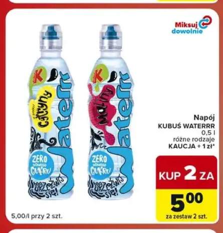 Napój Kubuś Waterrr cytryna +1 wariant