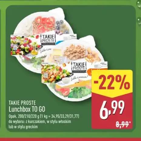 Lunchbox TO GO w stylu włoskim Takie Proste +2 warianty