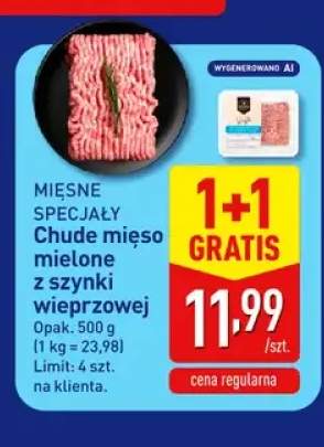 Chude mięso mielone z szynki wieprzowej Mięsne Specjały
