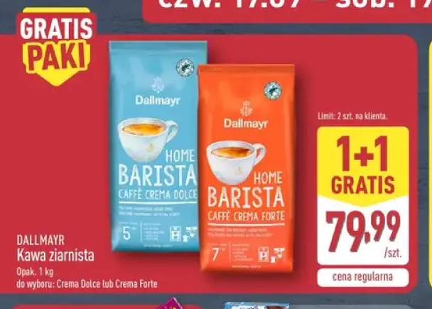 Kawa ziarnista Crema Dolce Dallmayr +1 wariant