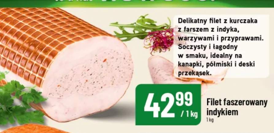 Filet faszerowany indykiem