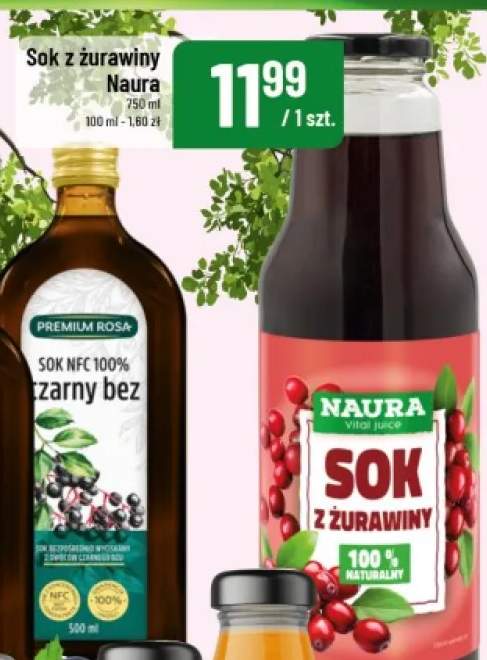 Sok z żurawiny Naura