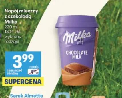 Napój mleczny z czekoladą Milka