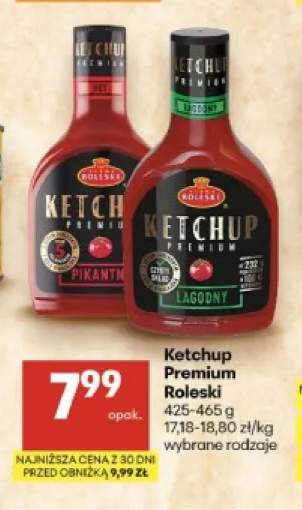 Ketchup Premium łagodny Roleski +1 wariant