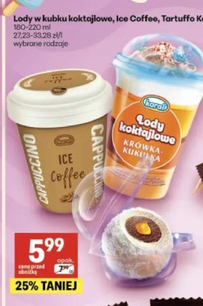 Lody w kubku Ice Coffee +2 warianty