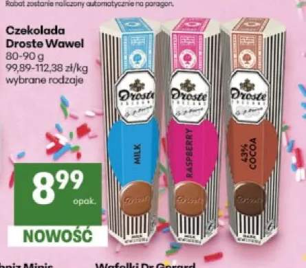 Czekolada Droste Milk Wawel +2 warianty