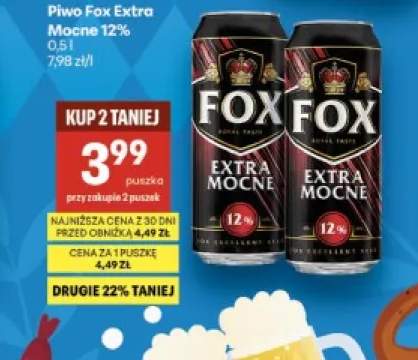 Piwo Fox Extra Mocne 12%
