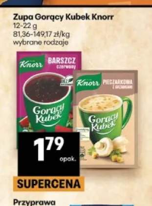 Zupa Gorący Kubek Knorr