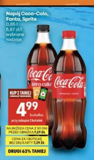 Napój gazowany Coca-Cola zero cukru +3 warianty