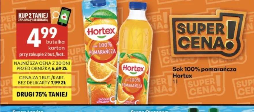 Sok pomarańcza Hortex 100%