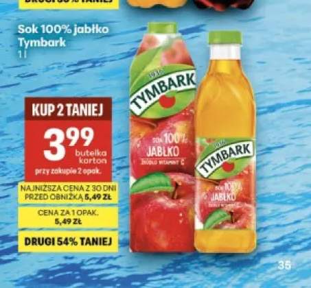 Sok jabłko Tymbark 100%