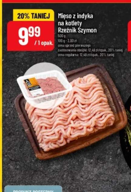 Mięso z indyka na kotlety Rzeźnik Szymon