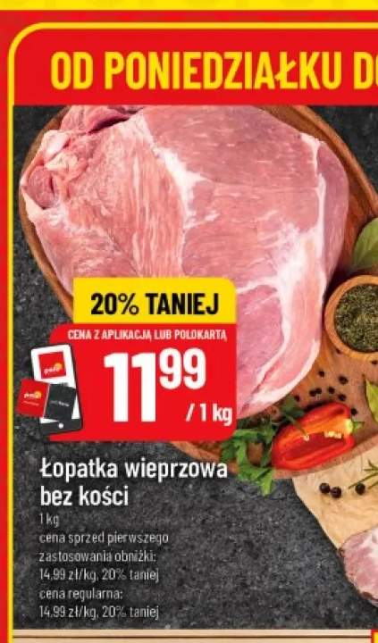 Łopatka wieprzowa bez kości