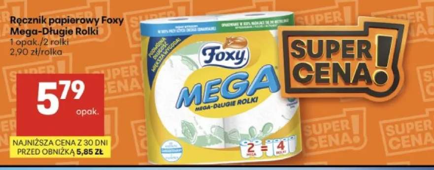 Ręcznik papierowy Foxy Mega-Długie Rolki